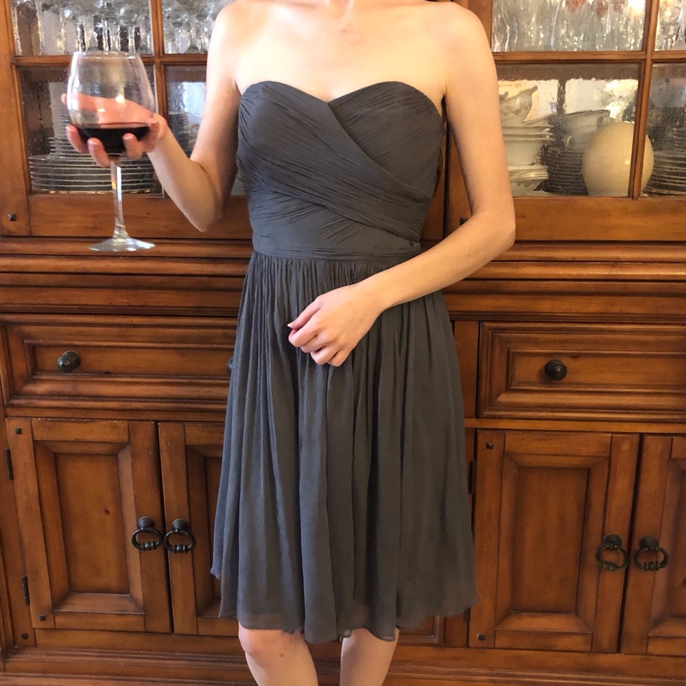 EUC J Crew Arabelle silk chiffon dress